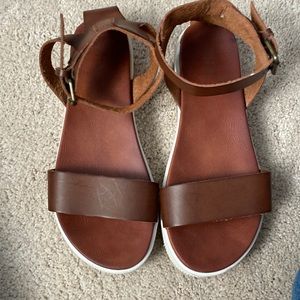 MIA Ellen sandals - brown leather 7